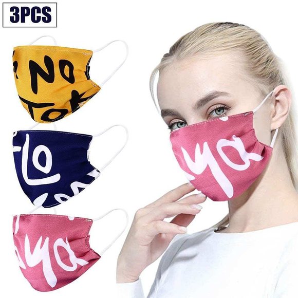 3 pack Reusable Mouth Face Mask Washable Facemask - Picture 1 of 10